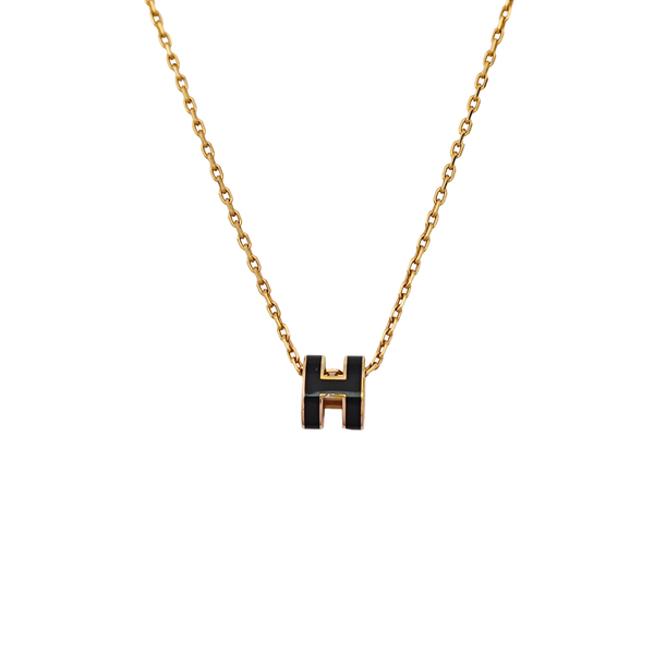 Pop H Metal Gold Necklace