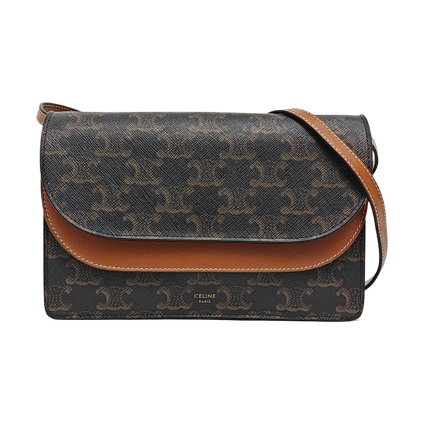 TRIOMPHE CANVAS Small Coated Canvas Brown