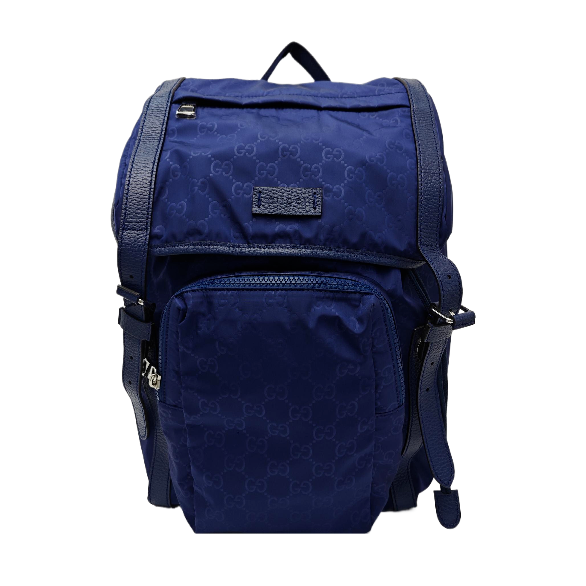 Monogram Nylon Backpack Blue