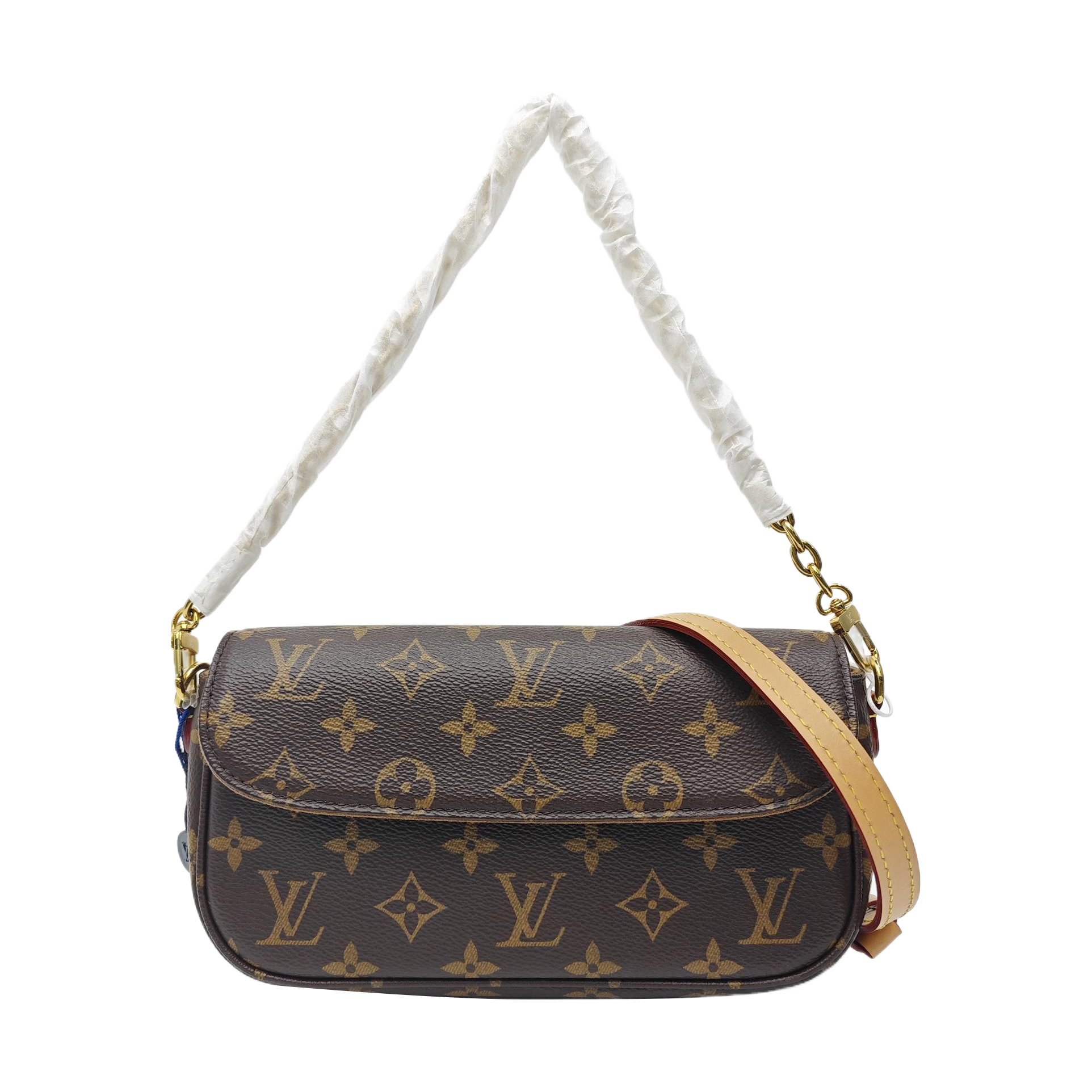 IVY Monogram Coated Canvas Brown