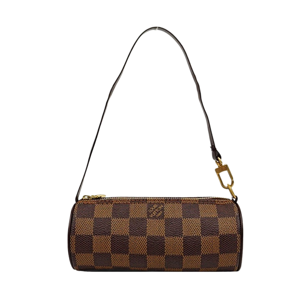 PAPILLON Mini Damier Ebene Coated Canvas Brown