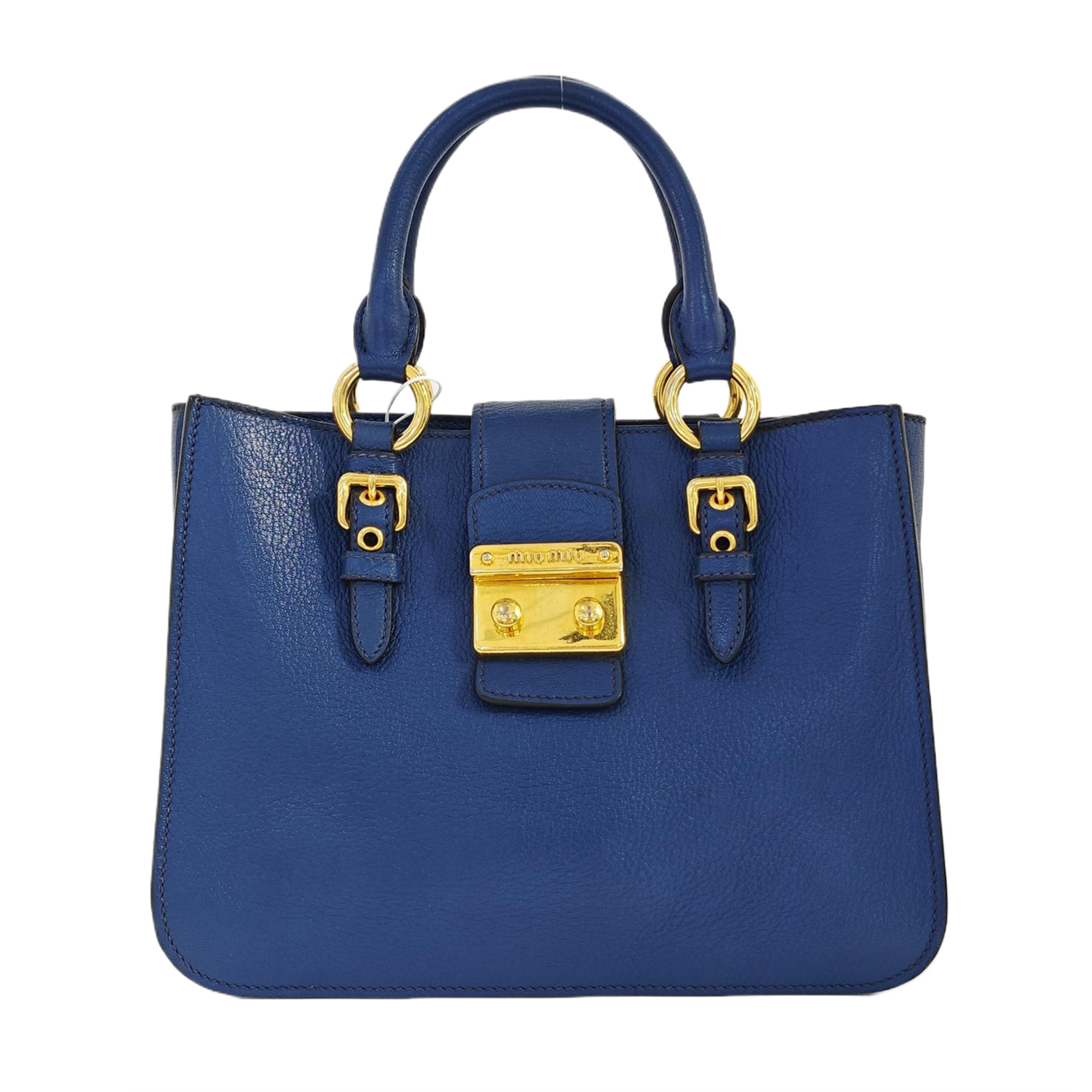 Calfskin Tote Bag Blue