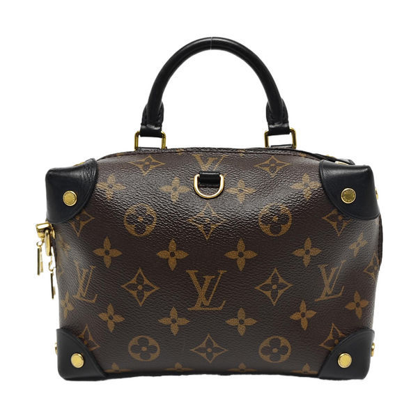 PETITE MALLE Monogram Coated Canvas Brown