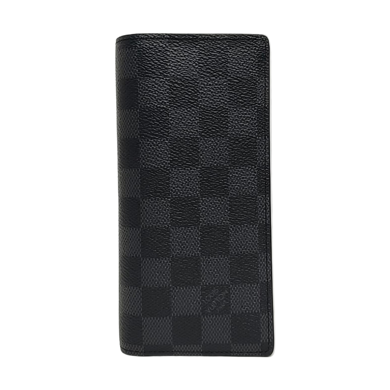 BRAZZA Damier Graphite Coated Canvas Gray Wallet