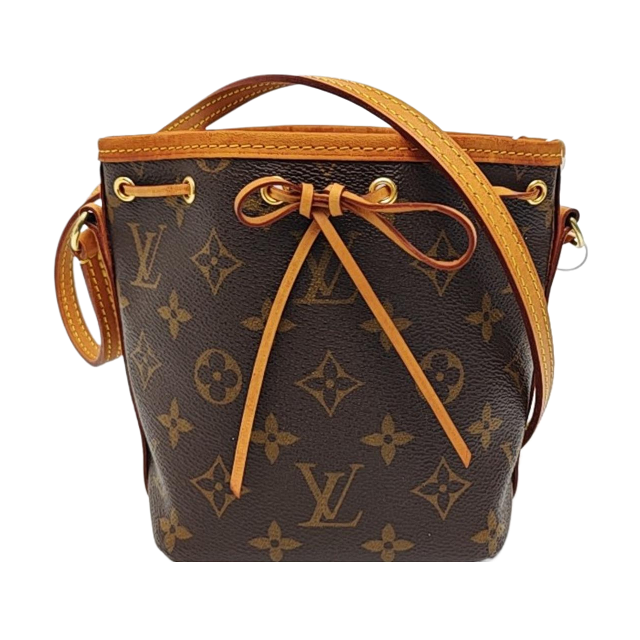 NÉONOÉ Nano Monogram Coated Canvas Brown