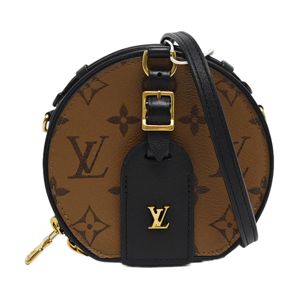 BOITE CHAPEAU Mini Monogram Coated Canvas Brown