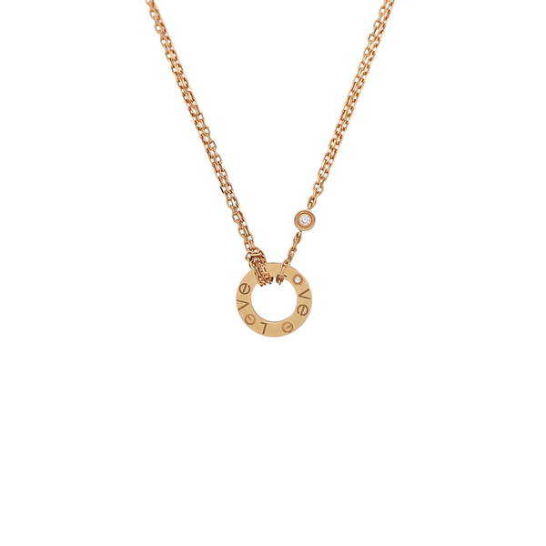 LOVE 18k Rose Gold Necklace