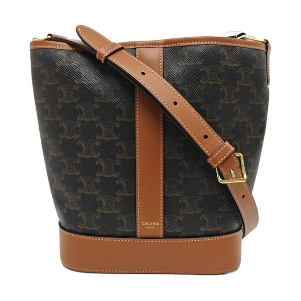 TRIOMPHE CANVAS Small Coated Canvas Brown