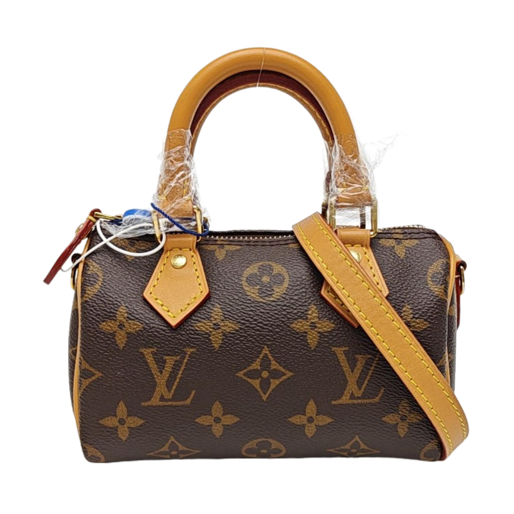 SPEEDY Nano Monogram Coated Canvas Brown