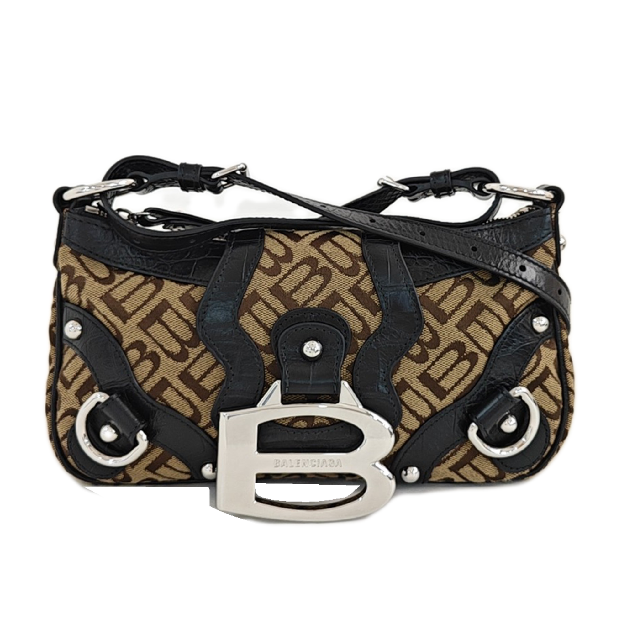 Le Cagole Small Fabric Brown