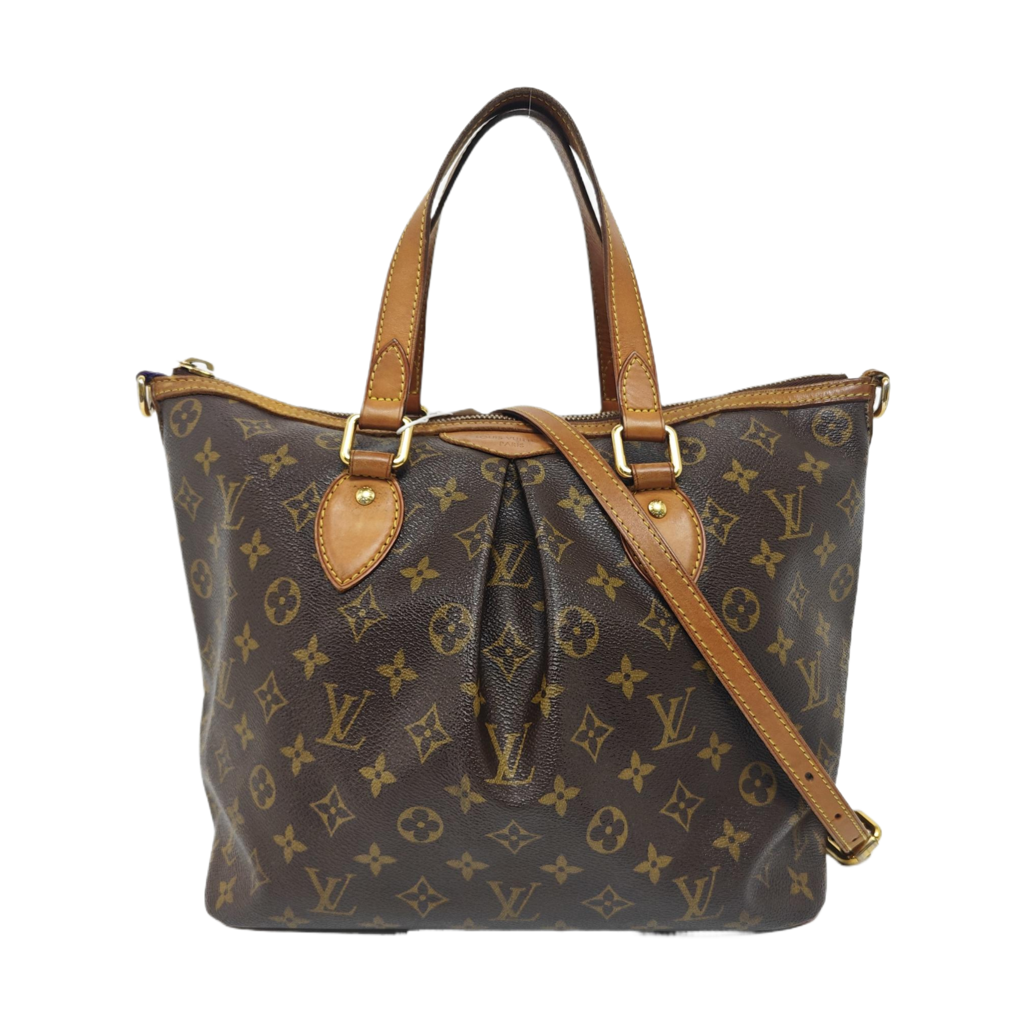 PALERMO PM Monogram Coated Canvas Brown