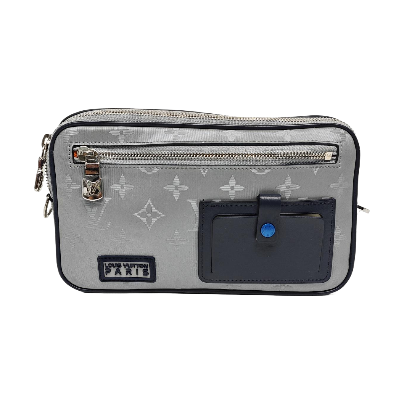 ALPHA Monogram Coated Canvas Silver
