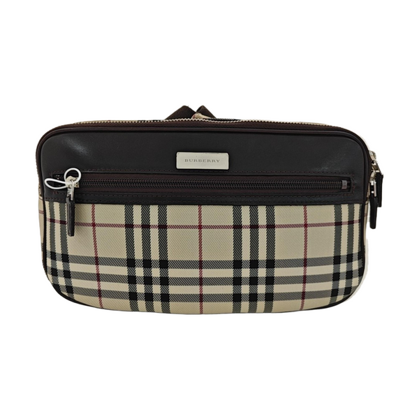 Fabric Belt Bag Brown