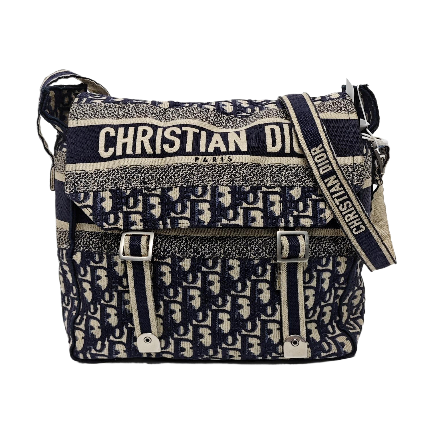 Diorcamp Large Oblique Canvas Blue