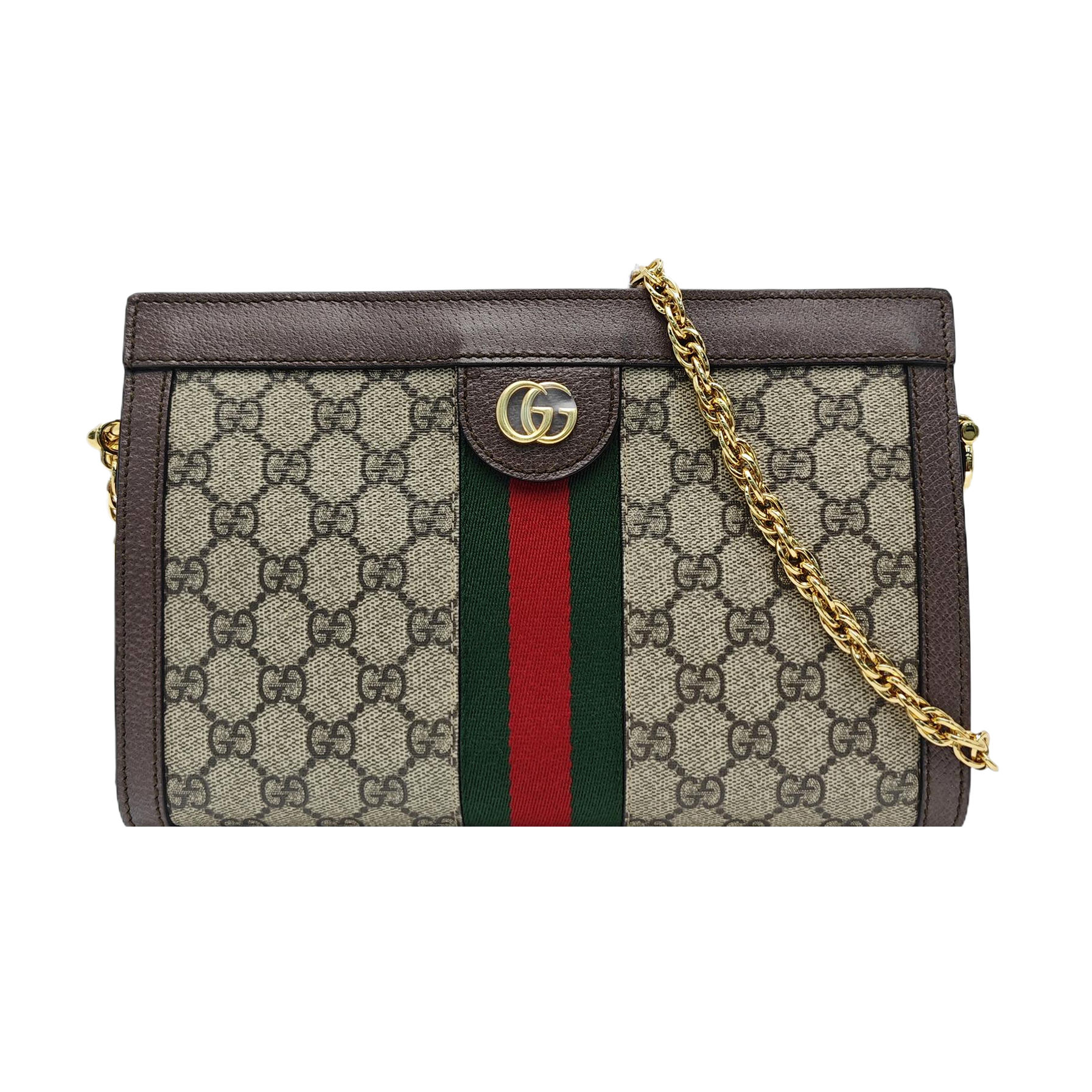 Ophidia Small Monogram Coated Canvas Beige