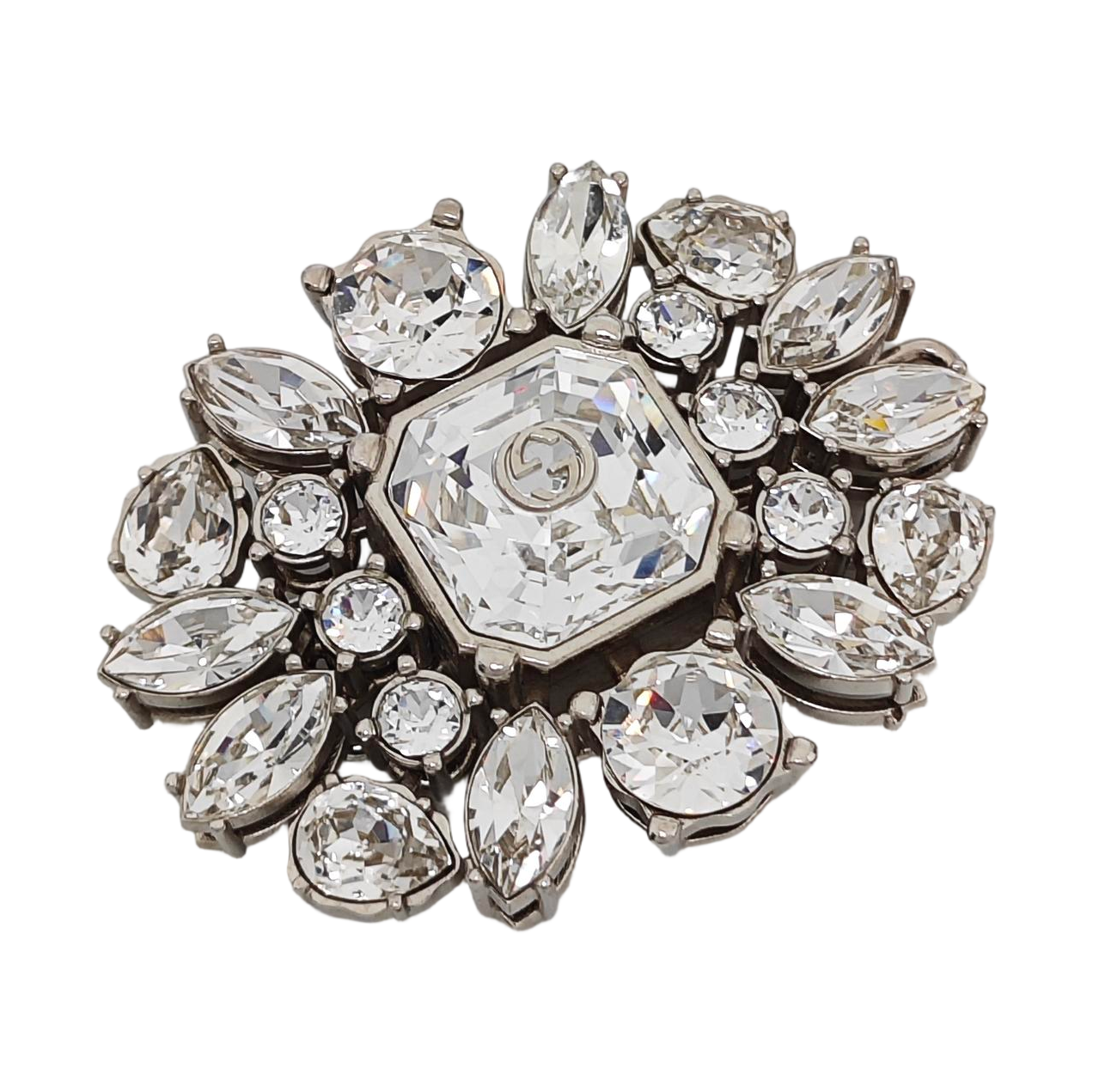 Synthetic Crystal Hair Clip Clear