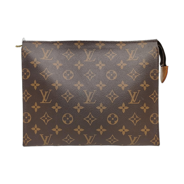 TOILET POCKET 26 Monogram Coated Canvas Brown