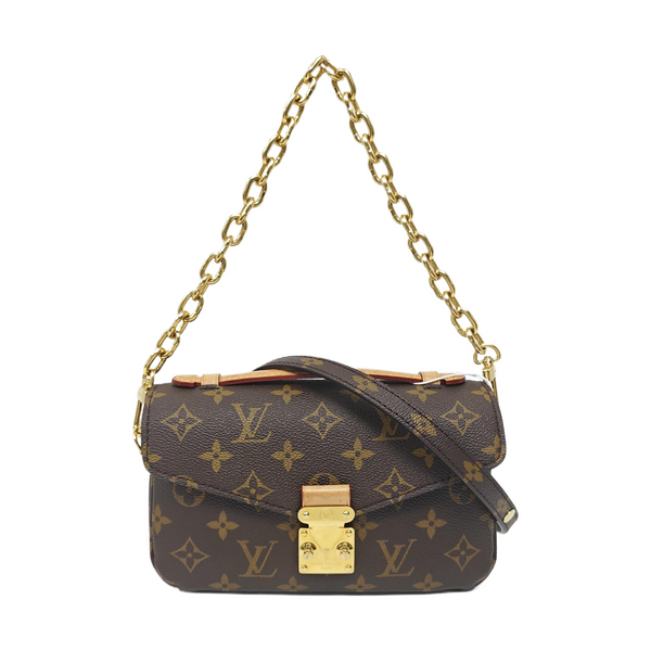 MÉTIS EAST WEST Monogram Coated Canvas Brown