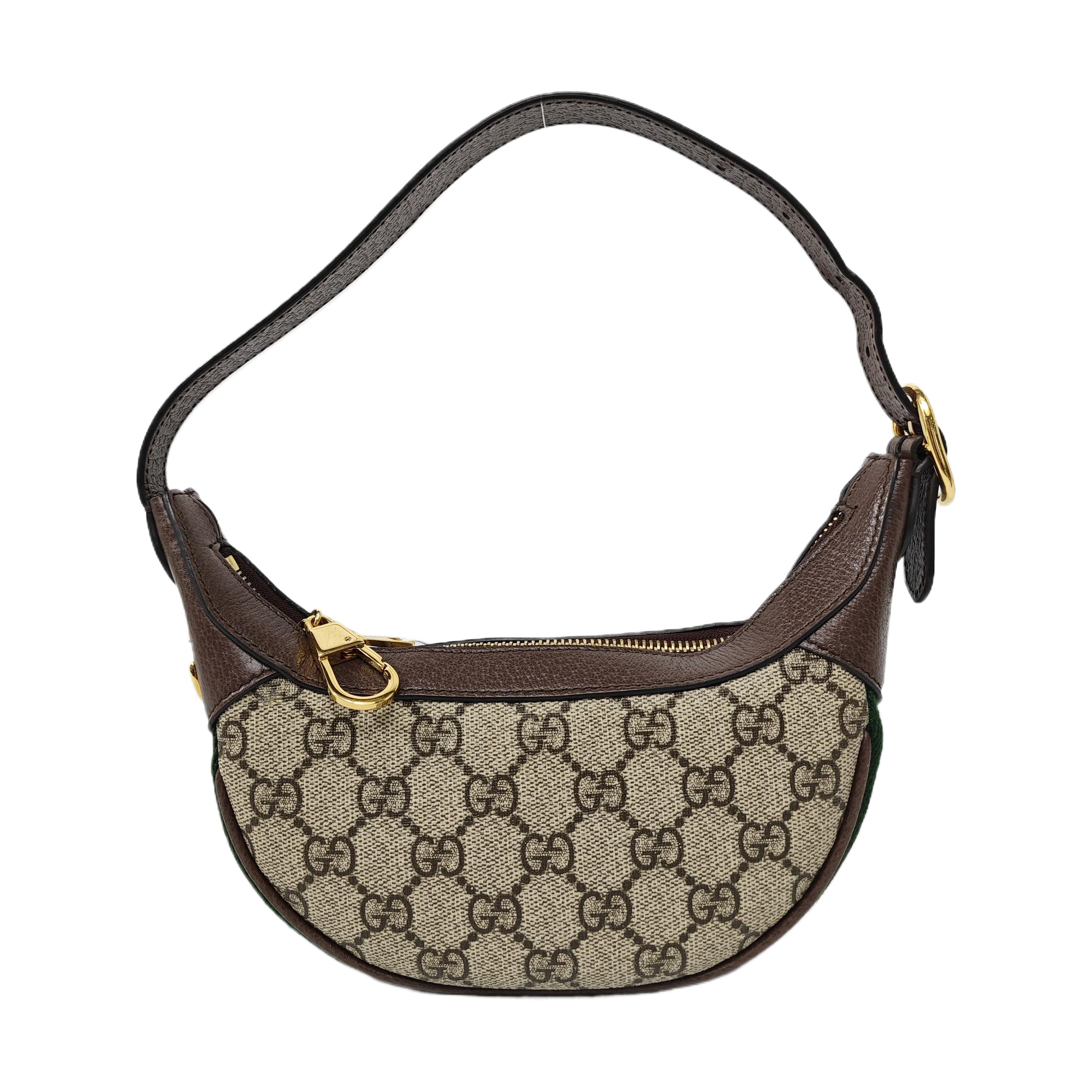 Ophidia Mini Monogram Coated Canvas Beige
