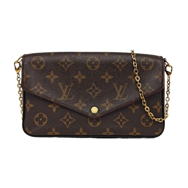 Authenticated pre-owned  FÉLICIE Monogram Coated Canvas Brown - Crossbody Bag at Looply