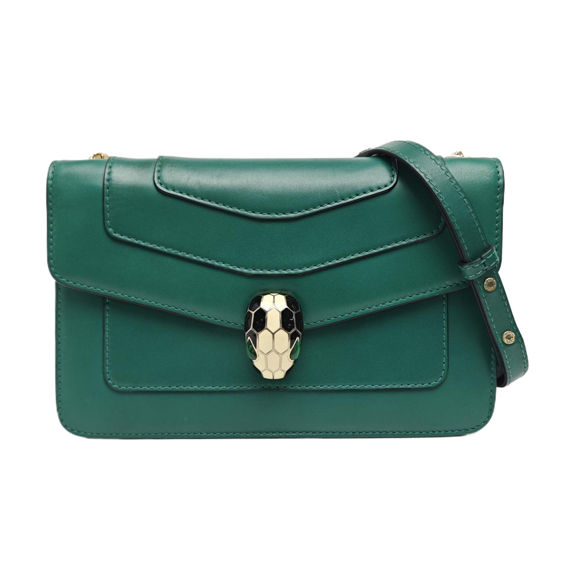 SERPENTI FOREVER Small Calfskin Green