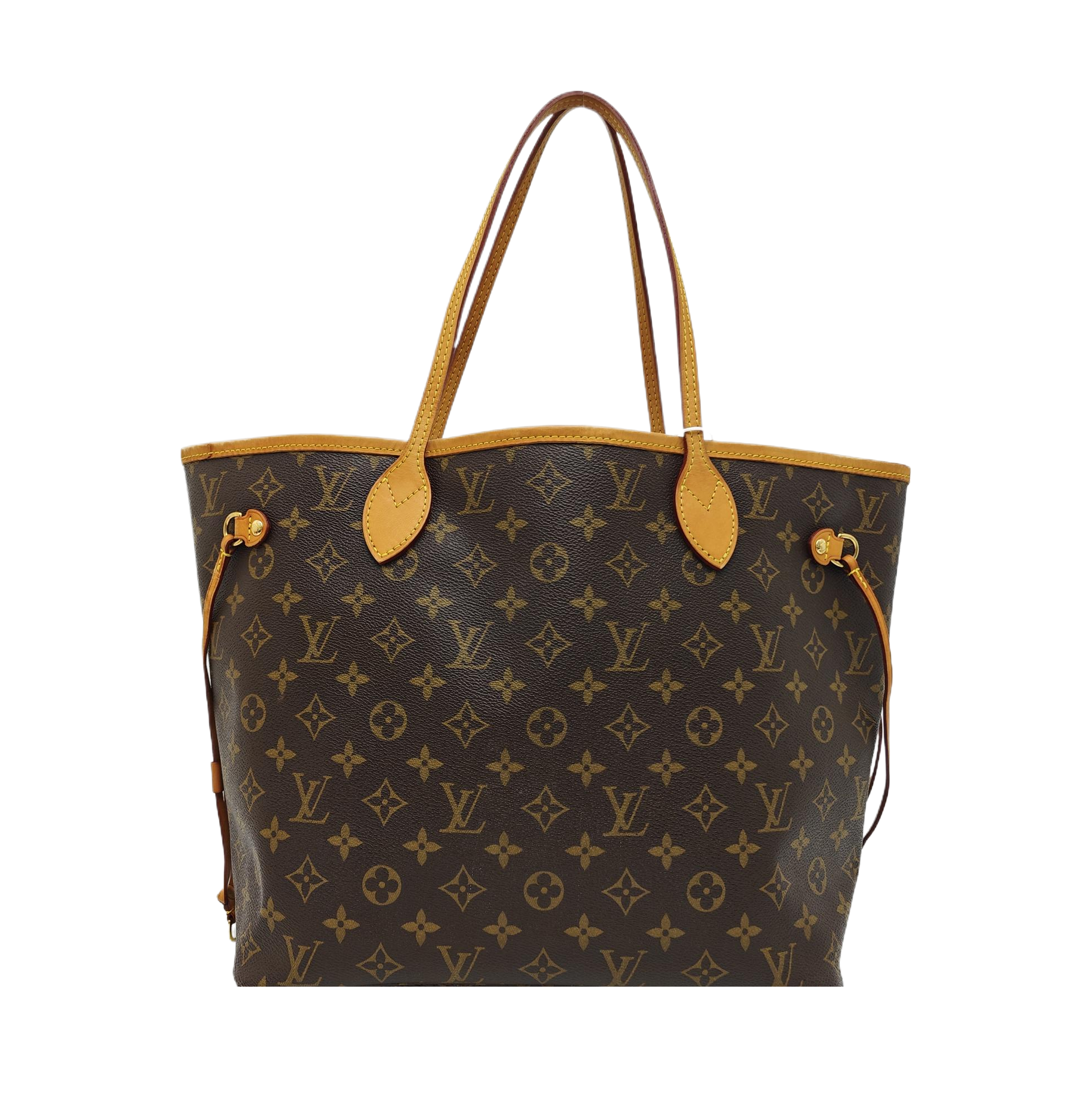 NEVERFULL MM Monogram Coated Canvas Brown