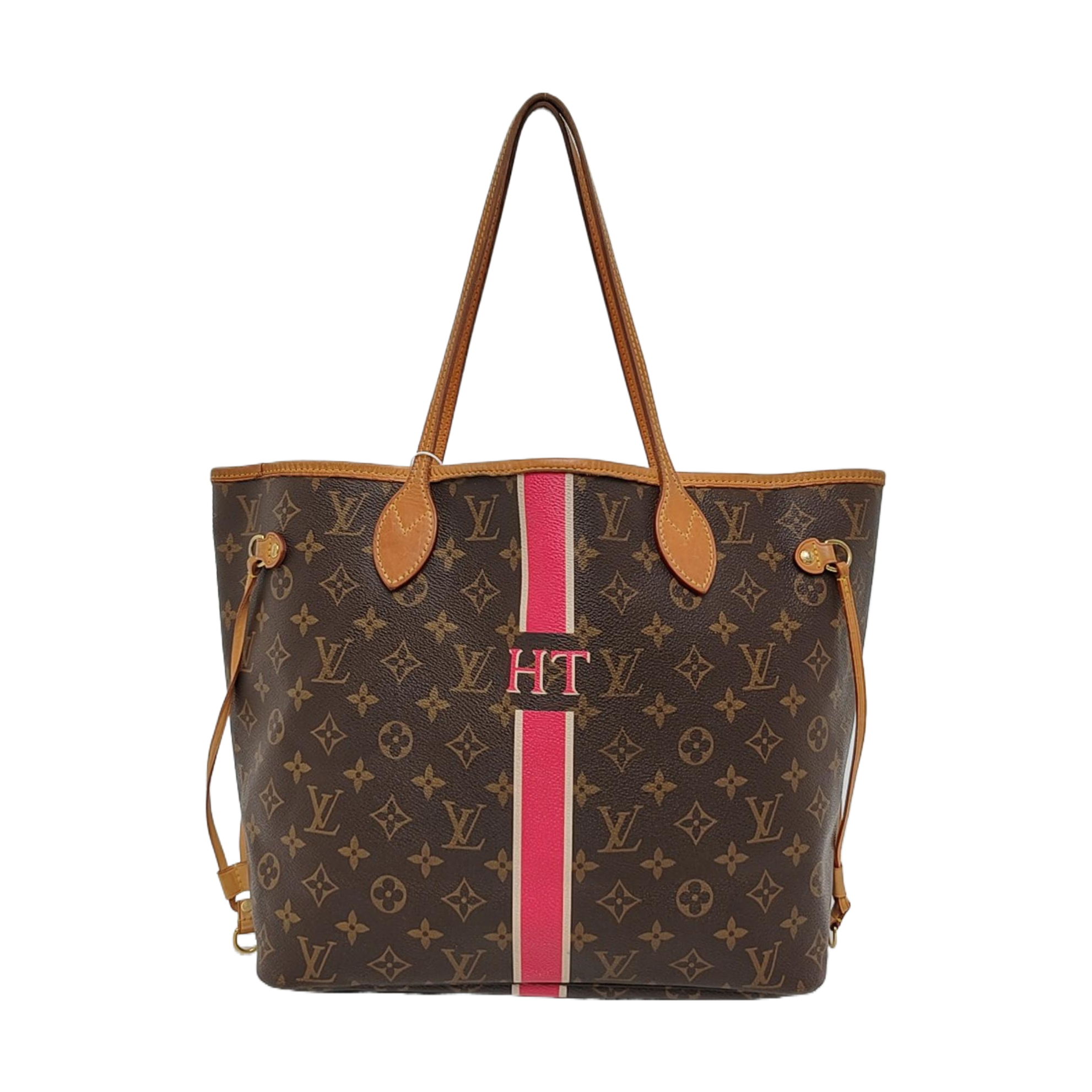NEVERFULL MM Monogram Coated Canvas Brown