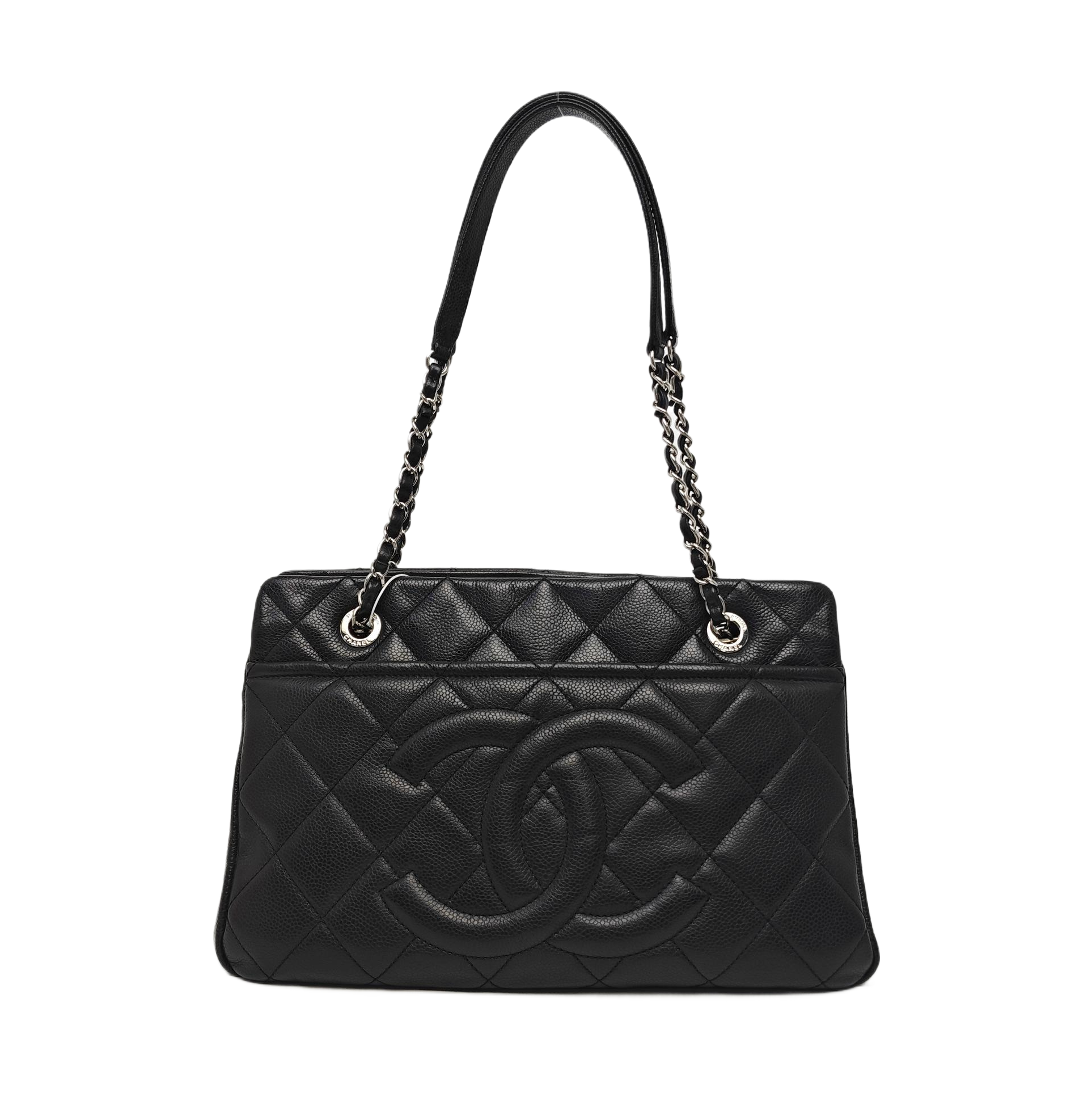 CC TIMELESS SOFT Quilted Grained Calfskin Black