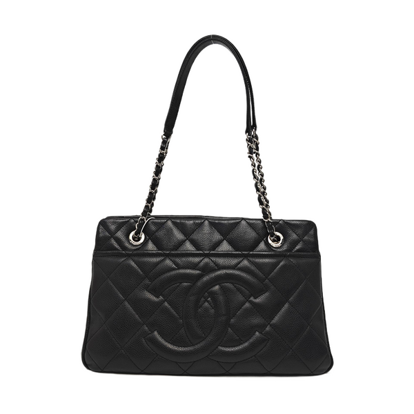 CC TIMELESS SOFT Quilted Grained Calfskin Black