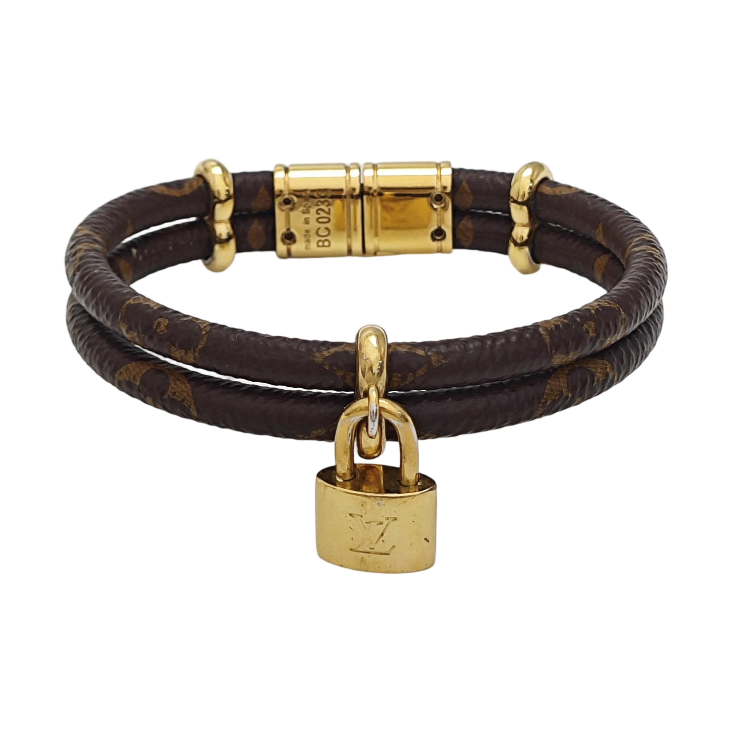 KEEP IT Coated Canvas Brown Bangle
