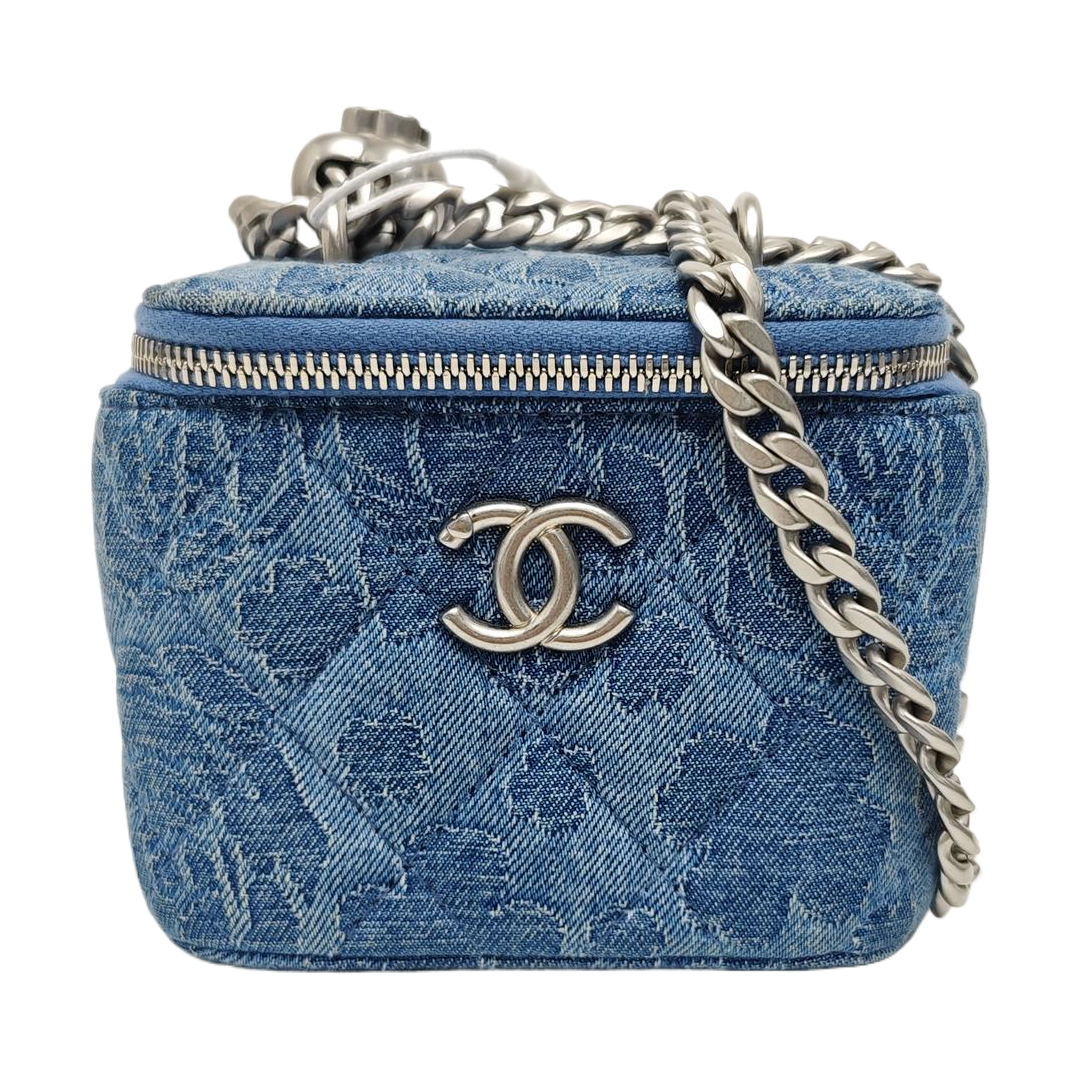 Denim Shoulder Bag Small Blue