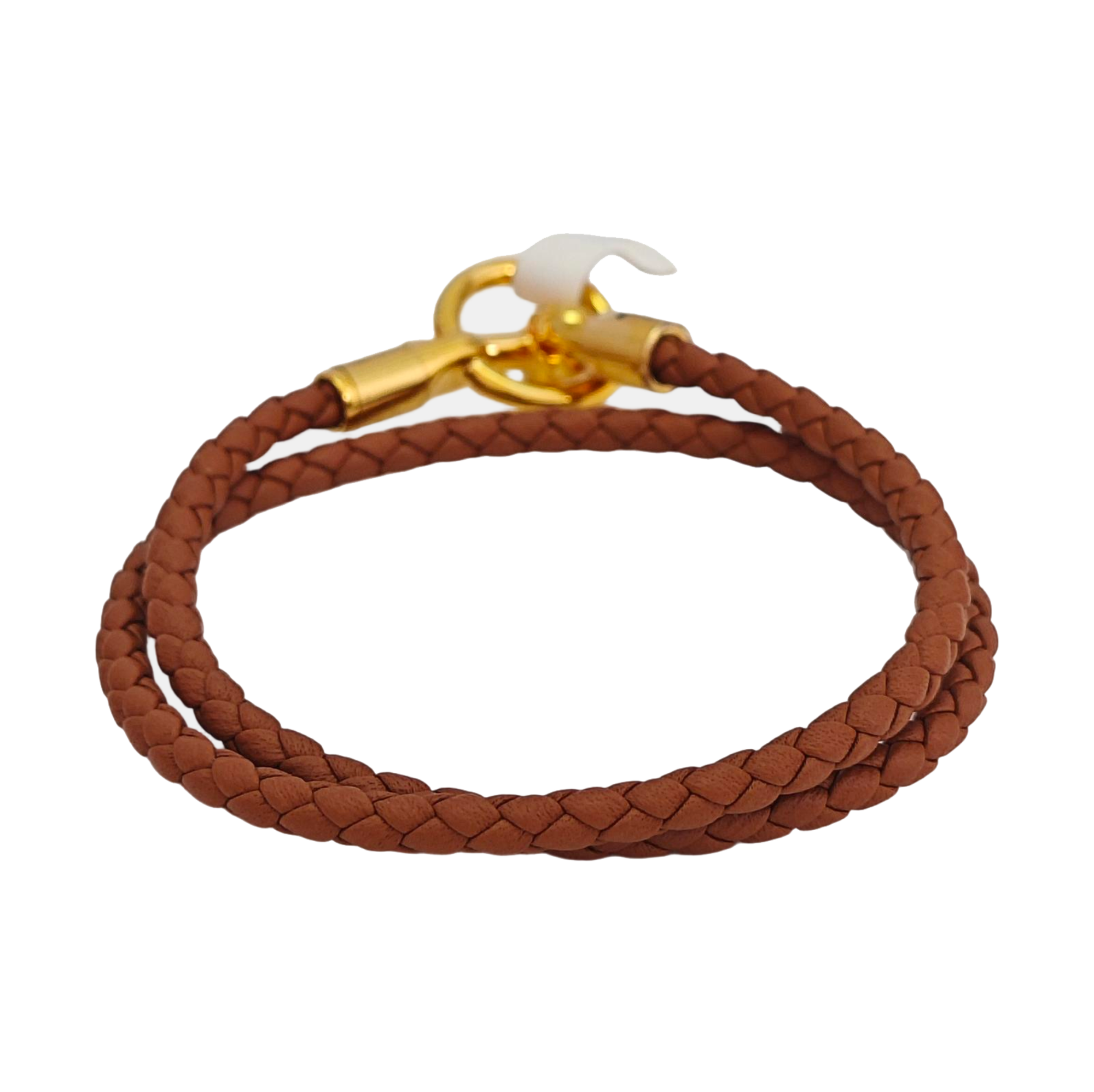 Glenan Leather Brown Bangle