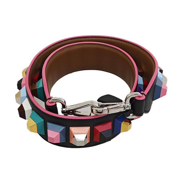 Leather Bag Strap Black
