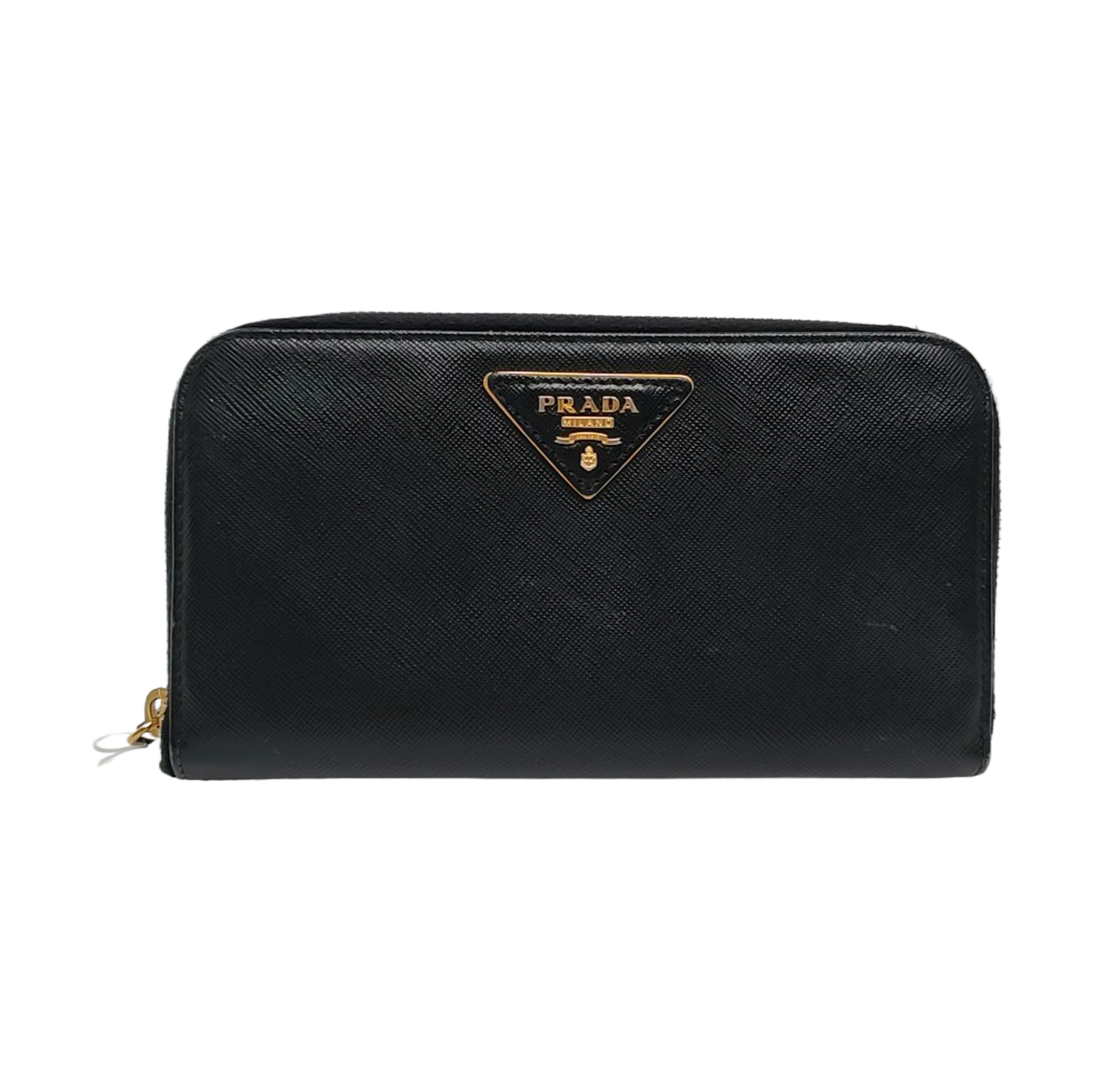 Billetera de piel de ternera negra