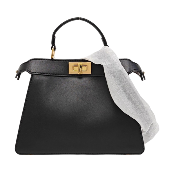 Peekaboo Small Calfskin Black