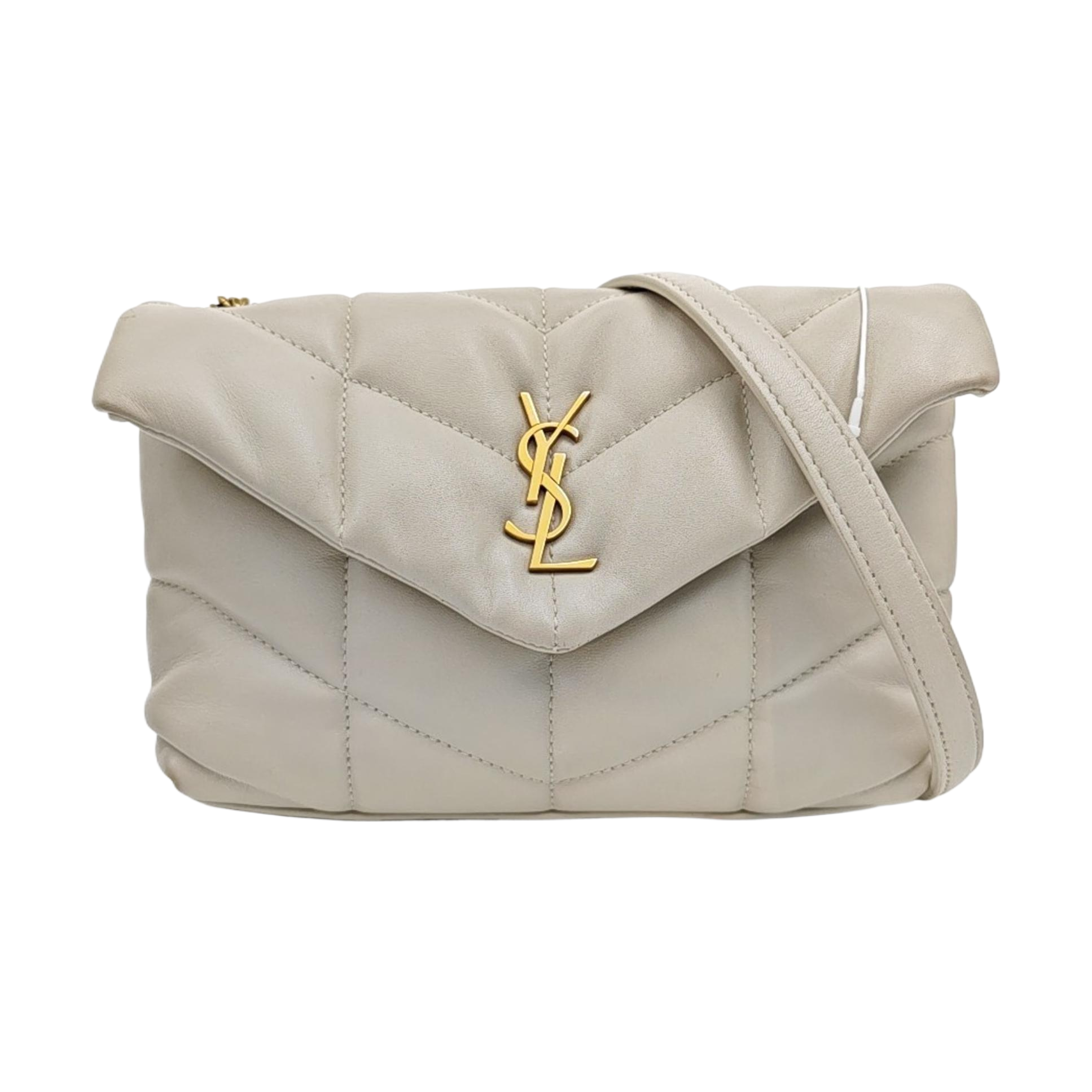 PUFFER Mini Quilted Lambskin White