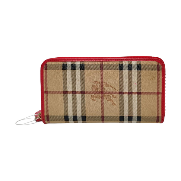 Coated Canvas Wallet Beige