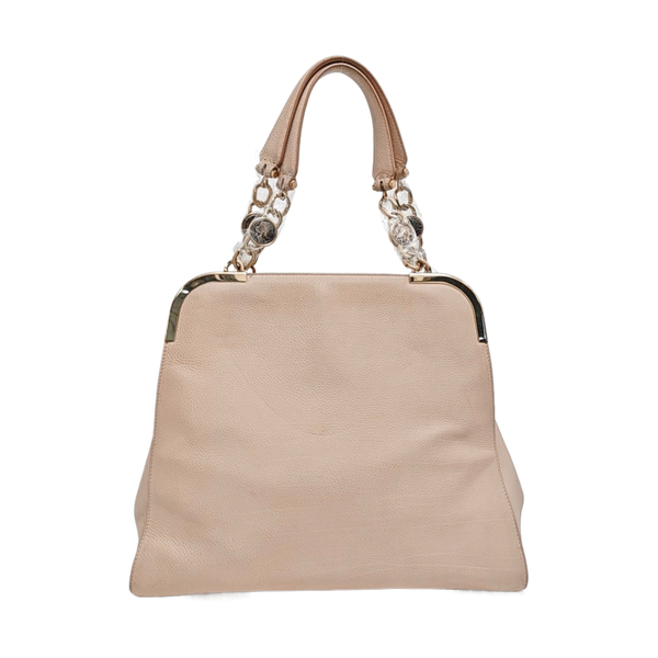 Calfskin Top Handle Bag Pink