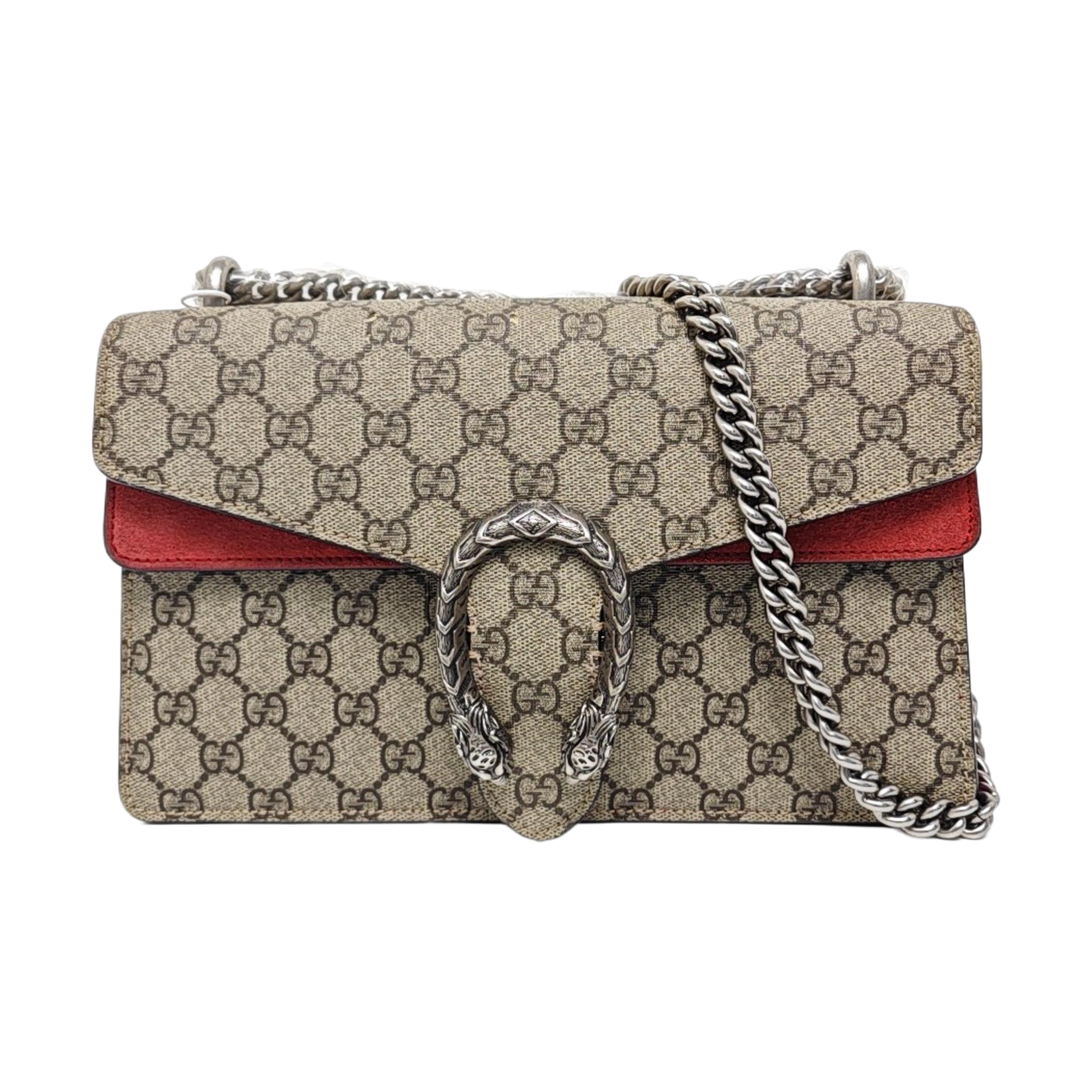 Dionysus Small Monogram Coated Canvas Black