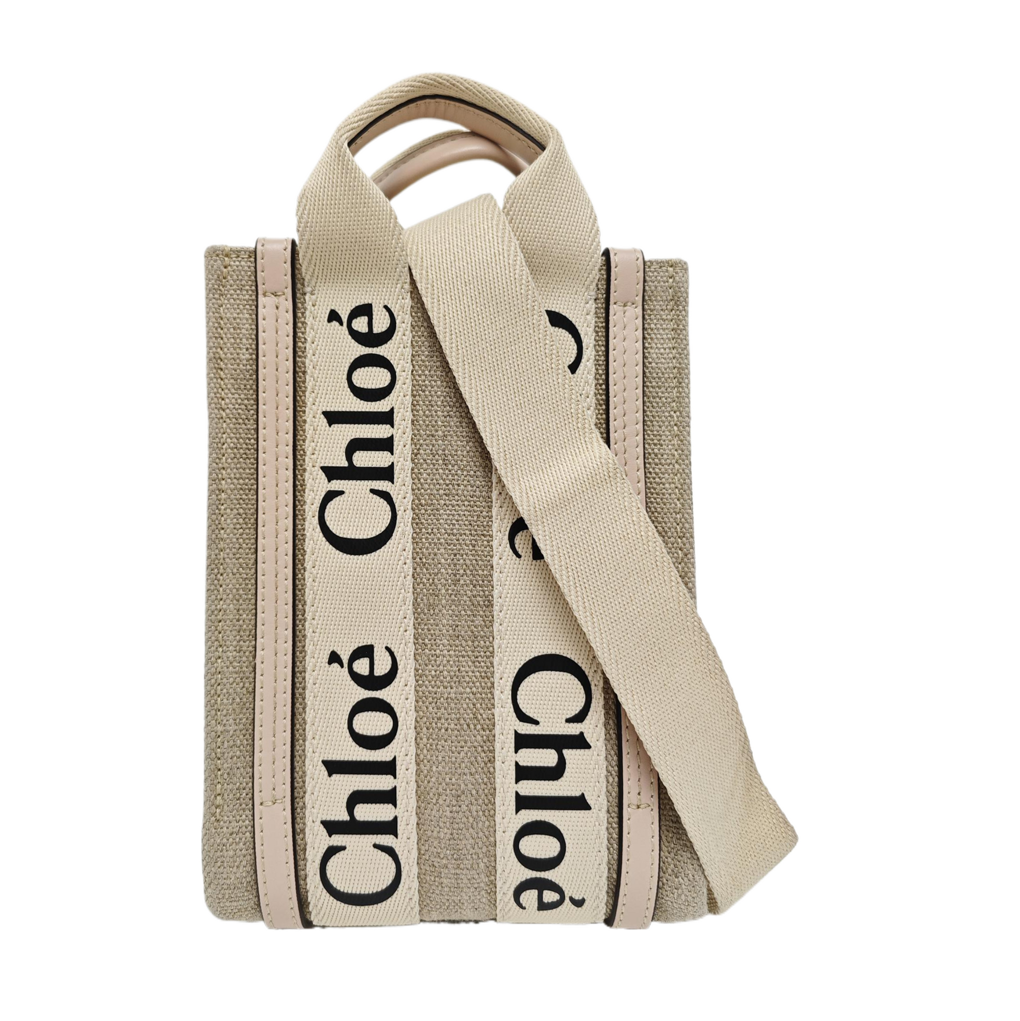 Authenticated pre-owned  Woody Fabric Beige - Shoulder Bag at Looply