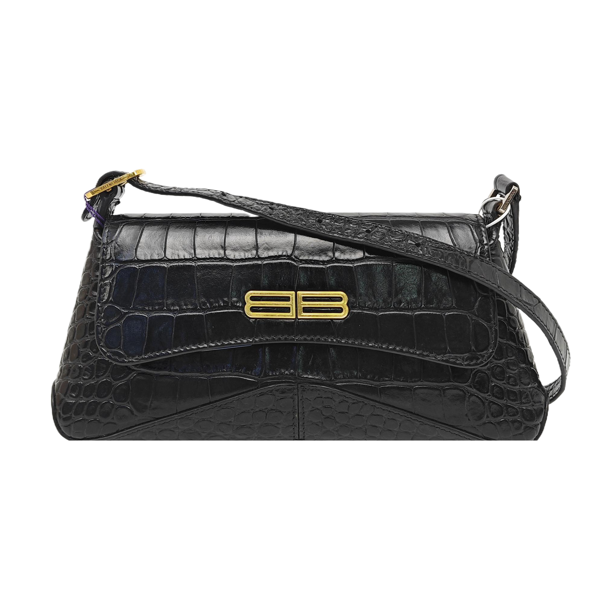 Calfskin Top Handle Bag Black