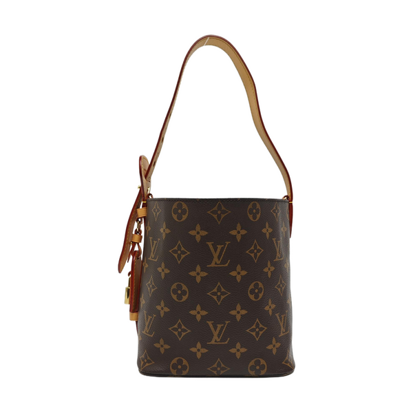 ALL IN BB Monogram Coated Canvas Brown