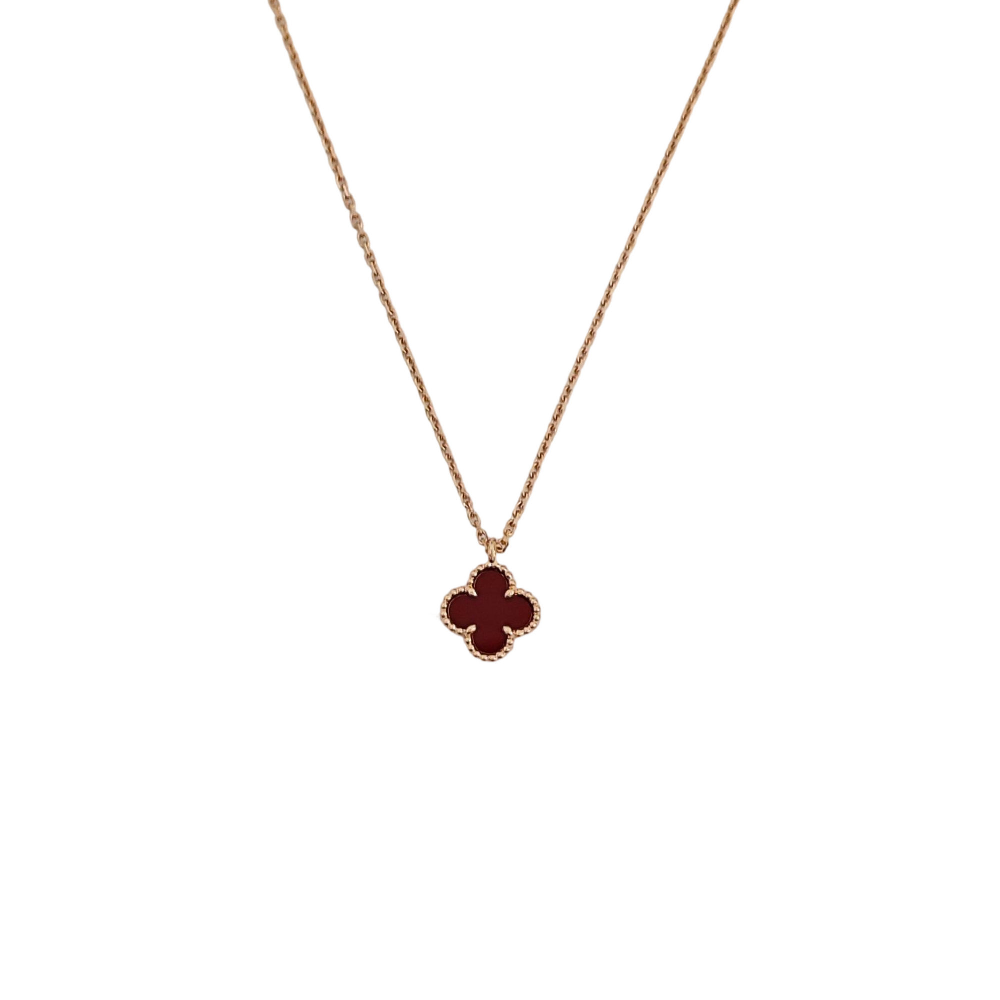 Sweet Alhambra 18k Rose Gold Necklace