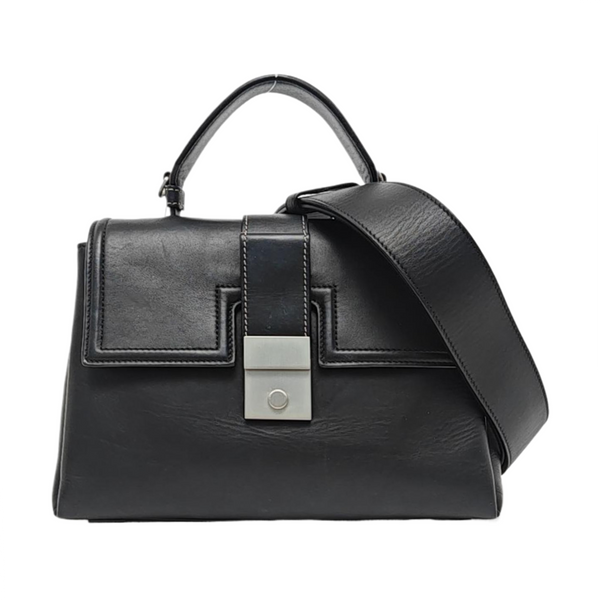 Piazza Small Calfskin Black