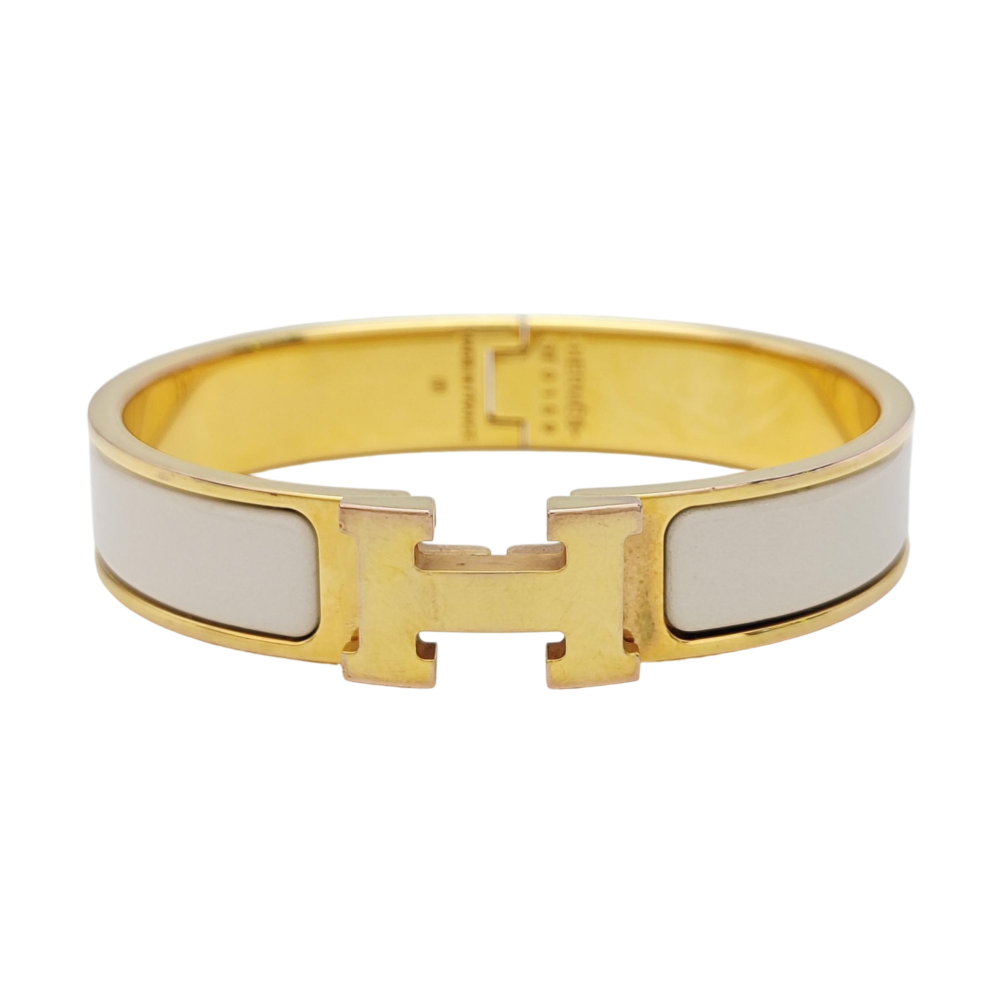 Clic H Metal Gold Bangle