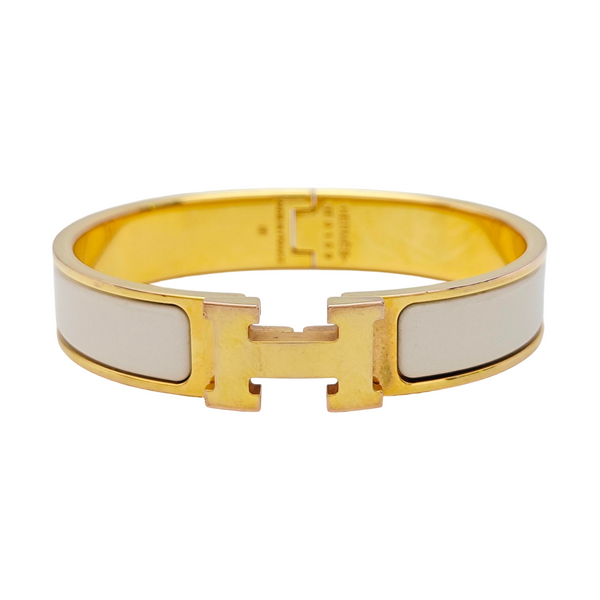 Clic H Metal Gold Bangle