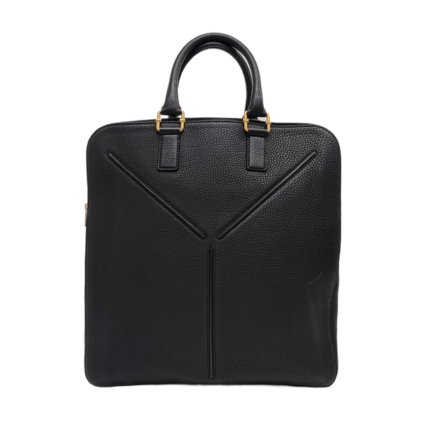 Calfskin Top Handle Bag Black