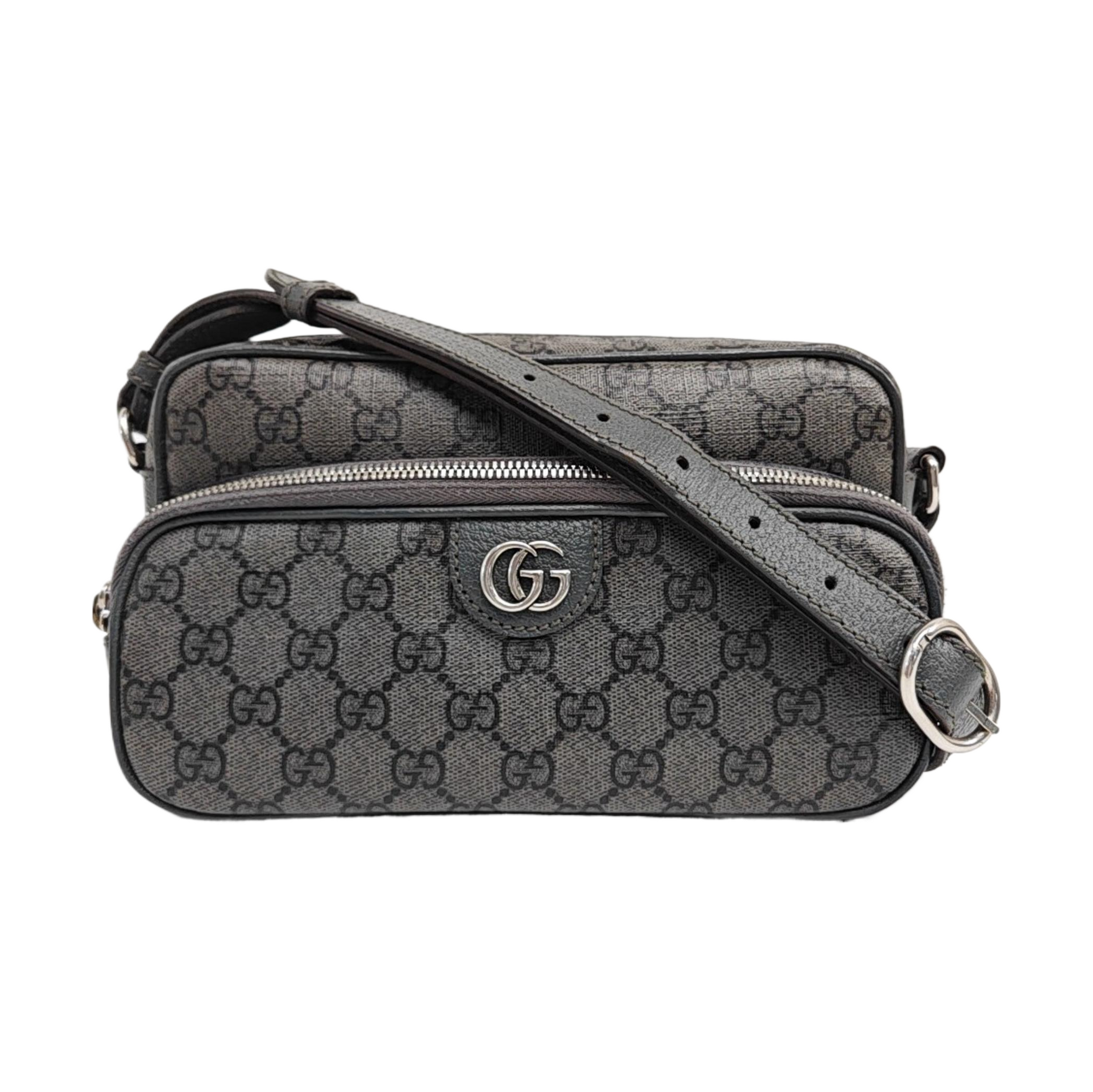 Ophidia Small Coated Canvas Gray