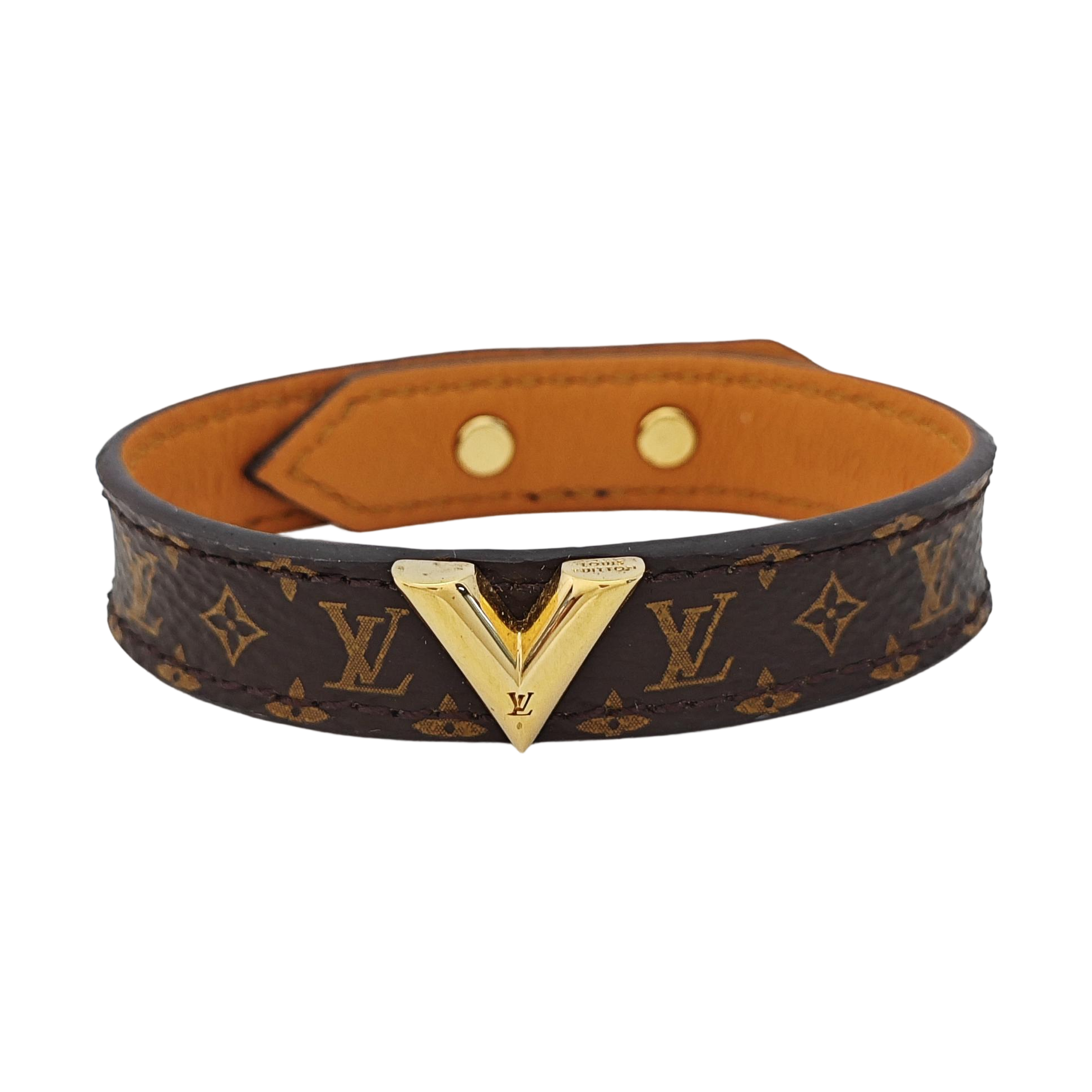 ESSENTIAL V Metal Brown Bangle