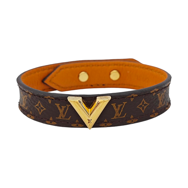 ESSENTIAL V Metal Brown Bangle